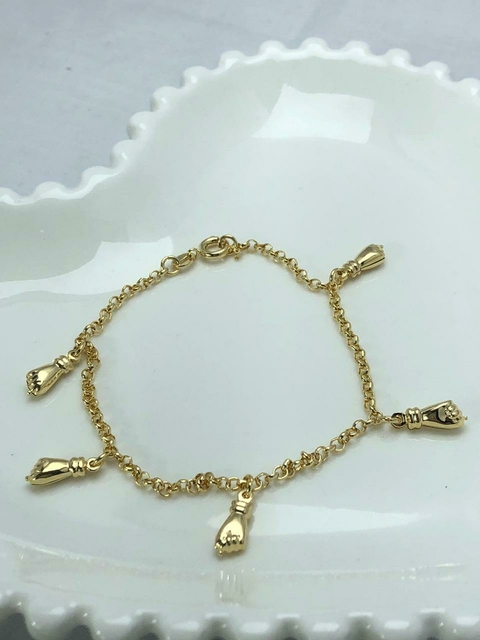 Pulseira Veneziana com Mãos de Figo