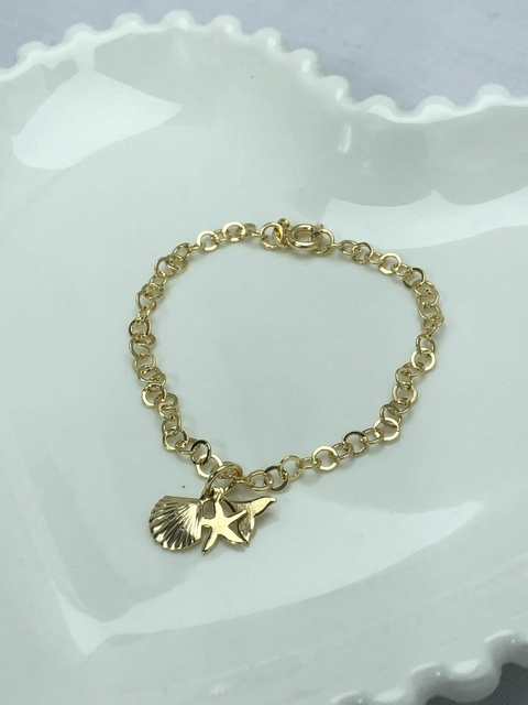 Pulseira Oceano Dourada