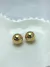Brinco de Bolinha Dourado Grande