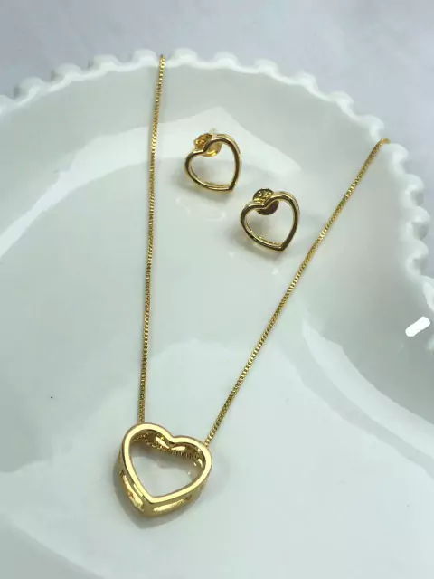 Conjunto de Coração Vazado