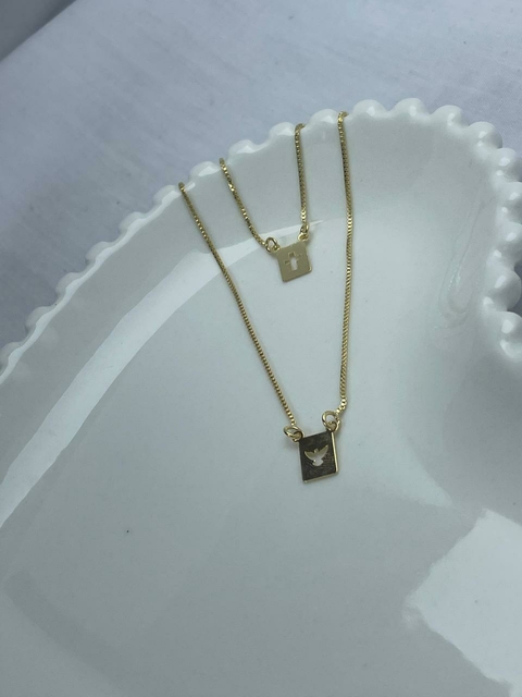 Escapulário Cruz Espírito Santo