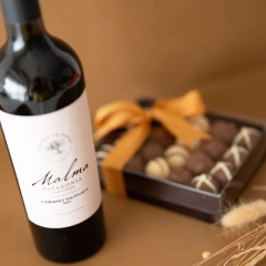 Vino y trufas al chocolate 3 tamaños