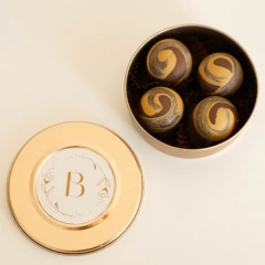 10 Latas bajas personalizadas con bombones - comprar online