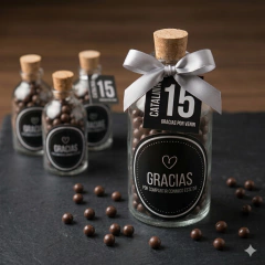10 Botellitas personalizadas con chocolates - comprar online