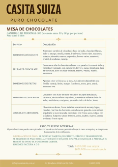 Mesas de chocolates para eventos. 3 tamaños - comprar online