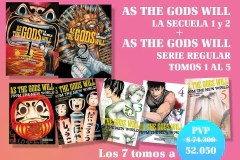 AS THE GODS WILL PACK 01 AL 05 Y SECUELAS 01 Y 02
