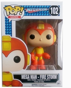 FUNKO POP! MEGAMAN MEGA MAN FIRE STORM EXCLUSIVE 102