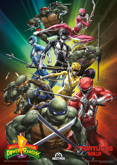 MIGHTY MORPHIN POWER RANGERS / TORTUGAS NINJA - INCLUYE POSTER REVERSIBLE en internet