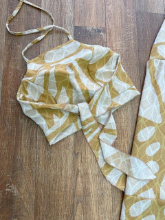 Conjunto saia longa fenda - comprar online