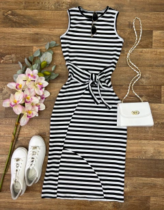 Vestido Canelado de amarrar - Glamix 