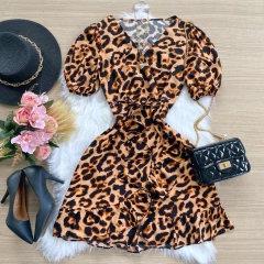 Vestido envelope onça