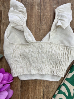 Cropped linho - comprar online