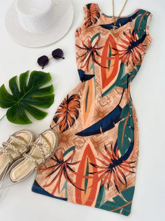 Vestido canelado midi - buy online