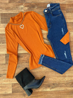 Blusa gola canelada - buy online