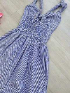 Vestido longo listrado on internet