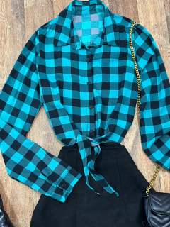 Camisa xadrez de amarrar - comprar online