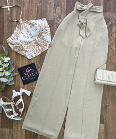 Calça Pantalona nude - comprar online