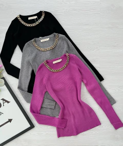 Blusa tricot modal