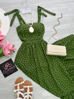Vestido Longo Poá - comprar online