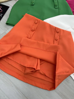 Saia shorts alfaiataria botões - loja online