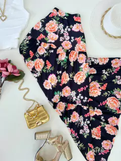 Saia longa crepe floral - buy online