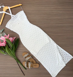 Vestido tricot branco