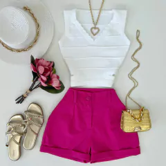 Shorts linho