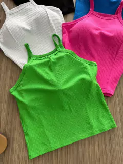 Cropped canelado - comprar online