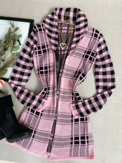 Cardigan tricot xadrez - buy online