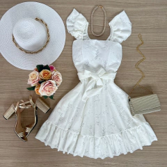 Vestido laise de amarrar