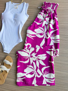 Calça pantalona lastex - comprar online