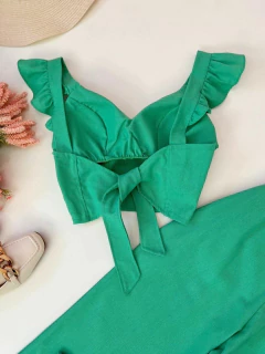 Conjunto linho verde na internet