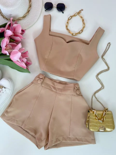 Conjunto Alfaiataria Nude - comprar online
