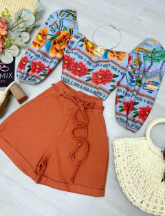 Shorts Linho c/ elastano (importado) - loja online