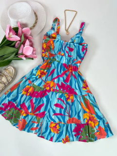 Vestido Laço estampado na internet