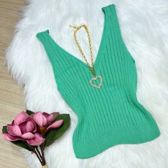 Cropped tricot canelado on internet