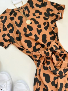 Vestido midi onça on internet