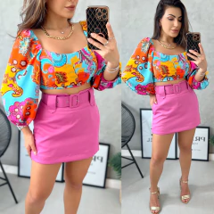 Saia/Shorts alfaiataria - Glamix 