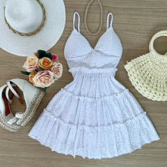 Vestido laise branco