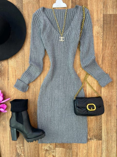 Vestido canelado tricot (cópia) - online store