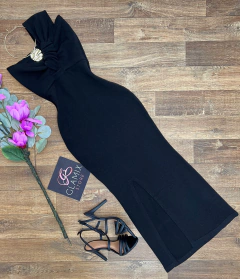 Vestido tricot modal midi