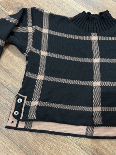 Conjunto cropped e saia tricot - loja online