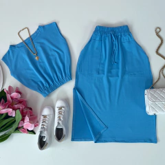 Conjunto moletinho azul