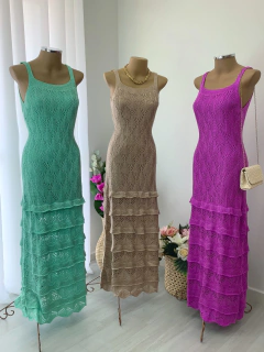Vestido longo tricot - comprar online