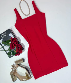 Vestido tubinho vermelho