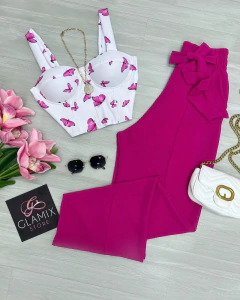 Cropped premium borboletas