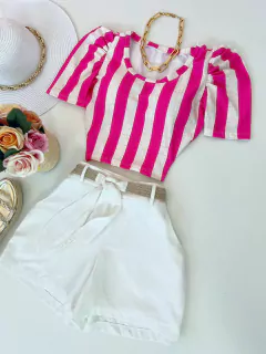 Cropped manga princesa - comprar online