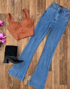 Cropped courino caramelo - comprar online