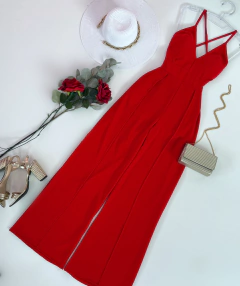 Macacão Pantalona Vermelho na internet