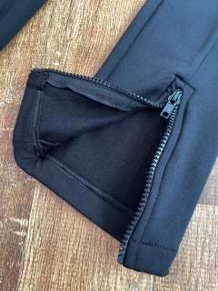 Calça flanelada 3 zíperes - comprar online